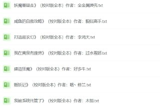精校200W字以上高质量长篇小说100部TXT下载
