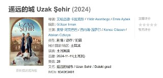 遥远的城 Uzak Şehir (2024)
