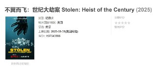 不翼而飞：世纪大劫案 Stolen: Heist of the Century (2025)
