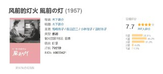 风前的灯火 風前の灯 (1957)