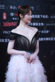 李纯凤凰时尚生图 V字黑色长裙太优雅了