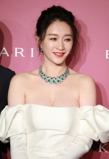 李小冉宝格丽活动现场 超低胸白皙生图写真