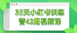 35天小红书训练营42期视频课
