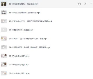 英语六级全程提升班 B站付费课程