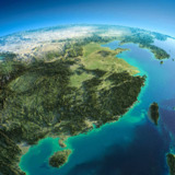 世界各地三维立体地形图