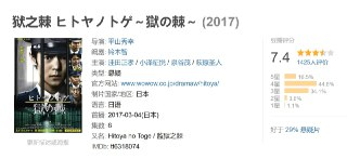 狱之棘 ヒトヤノトゲ～獄の棘～ (2017)