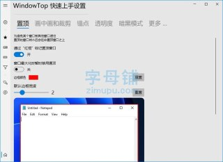 【软件】《WindowTop(窗口置顶工具) Pro v5.26.6多语便携版》