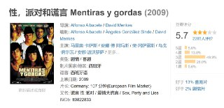性，派对和谎言 Mentiras y gordas (2009)