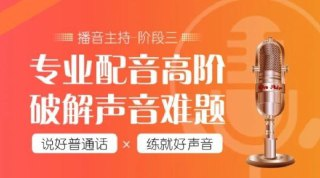 【潭州教育】配音全能班8期(全阶段) - 带源码课件