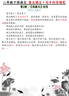 2025春小学语文数学小纸条合集