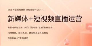 2024年11月版黑马新媒体+短视频直播课程