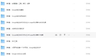 Google独立站SEO系统教程,四万人学习过的独立站seo系统教程【660.9MB】