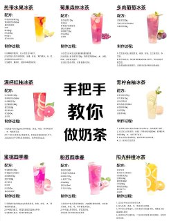 15种奶茶配方技术教程–