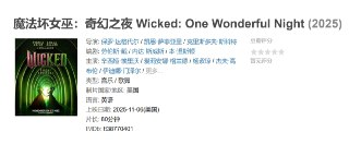 魔法坏女巫:奇幻之夜 Wicked: One Wonderful Night (2025)
