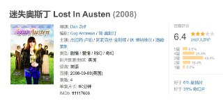 迷失奥斯丁 Lost In Austen (2008)