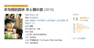 羊与钢的森林 羊と鋼の森 (2018)